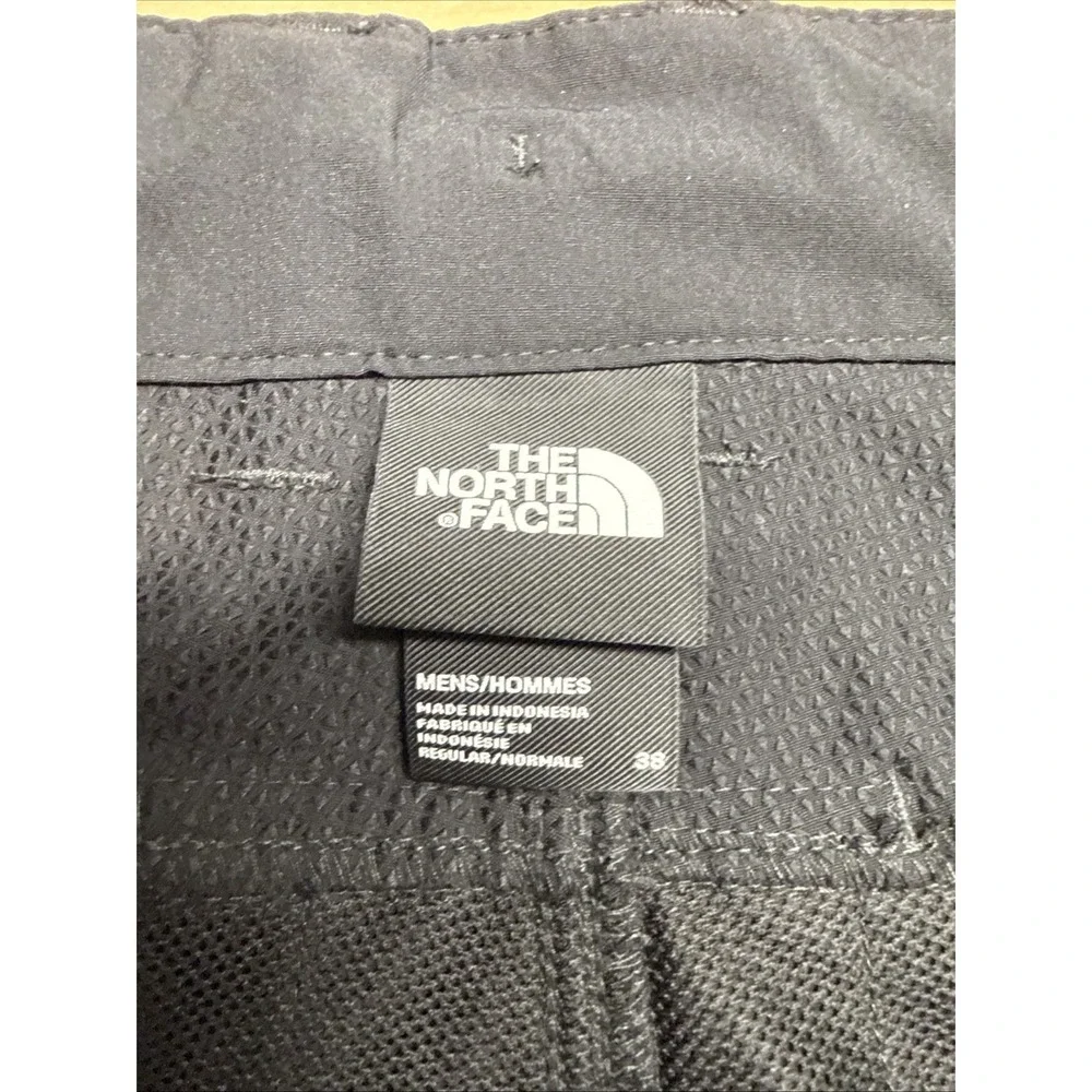 North Face FlashDry Chino Shorts Black Packable Hiking Quick Dry Travel Mens 38